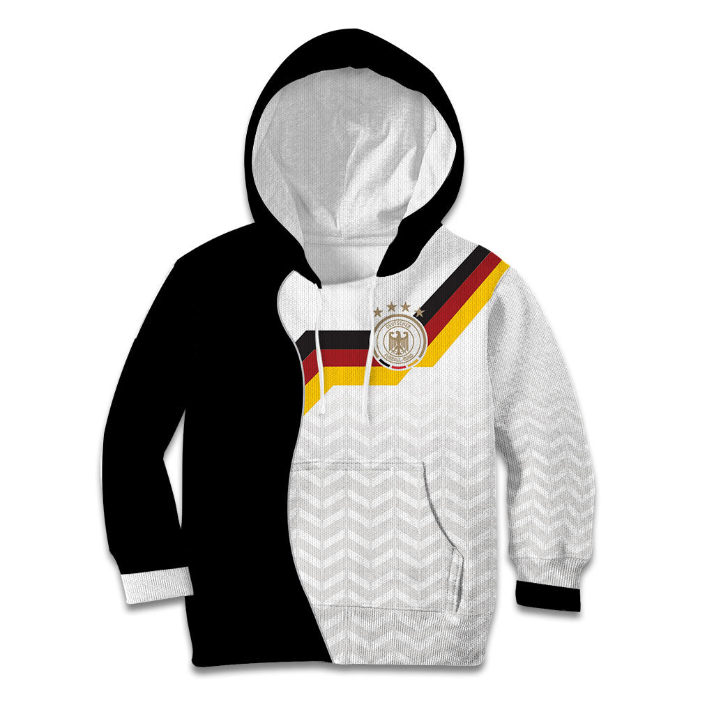 Custom Germany Football Kid Hoodie Black Eagle Glory 2026 Fan Edition