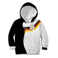Custom Germany Football Kid Hoodie Black Eagle Glory 2026 Fan Edition