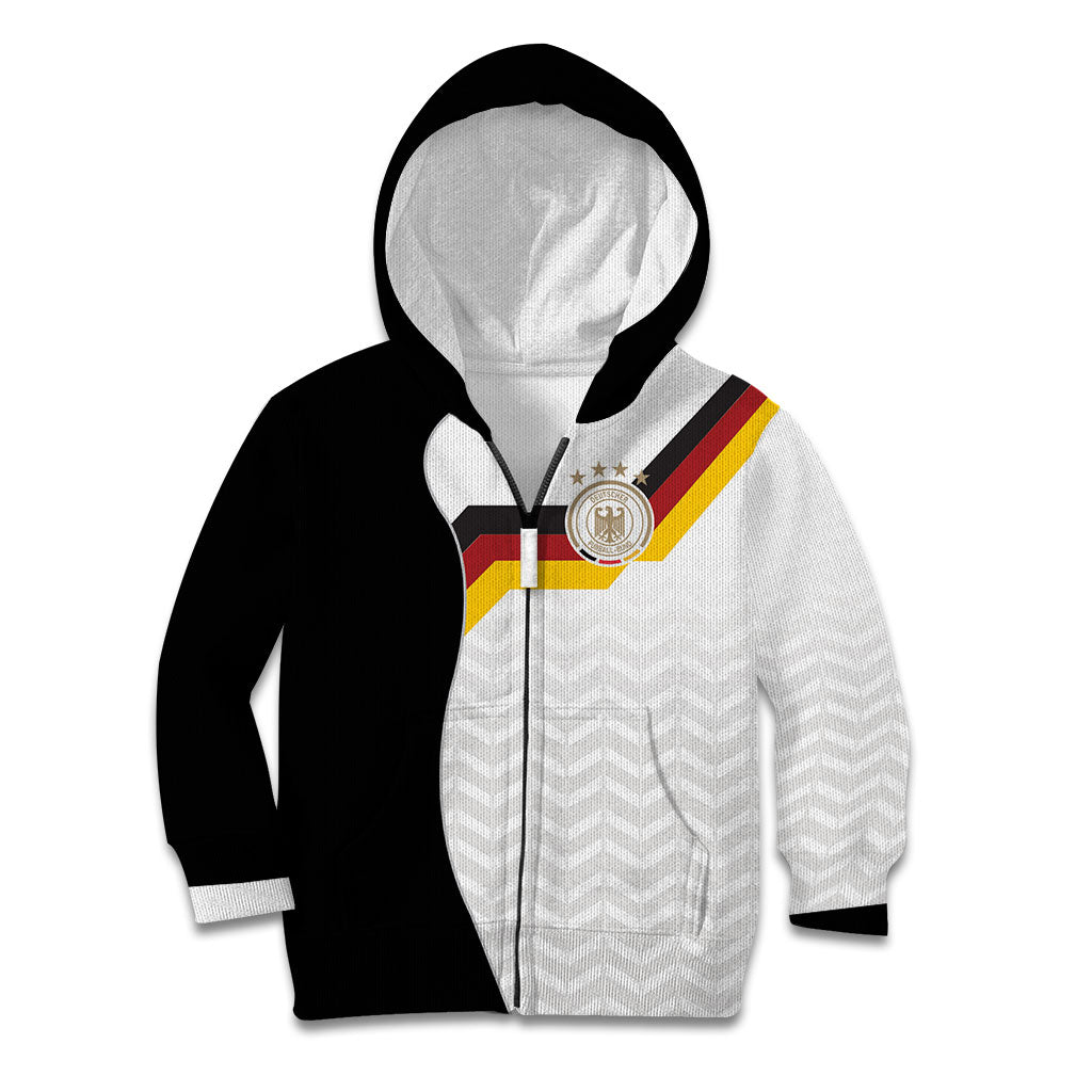 Custom Germany Football Kid Hoodie Black Eagle Glory 2026 Fan Edition
