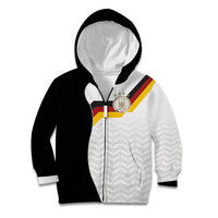 Custom Germany Football Kid Hoodie Black Eagle Glory 2026 Fan Edition