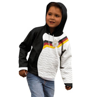 Custom Germany Football Kid Hoodie Black Eagle Glory 2026 Fan Edition