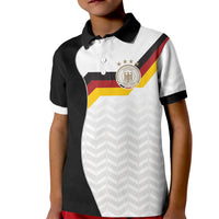 Custom Germany Football Kid Polo Shirt Black Eagle Glory 2026 Fan Edition
