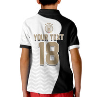 Custom Germany Football Kid Polo Shirt Black Eagle Glory 2026 Fan Edition