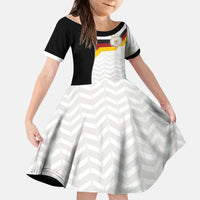 Custom Germany Football Kid Short Sleeve Dress Black Eagle Glory 2026 Fan Edition