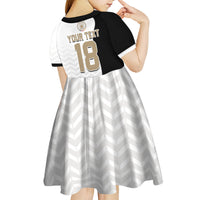 Custom Germany Football Kid Short Sleeve Dress Black Eagle Glory 2026 Fan Edition