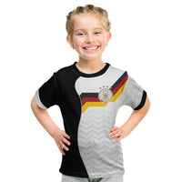 Custom Germany Football Kid T Shirt Black Eagle Glory 2026 Fan Edition