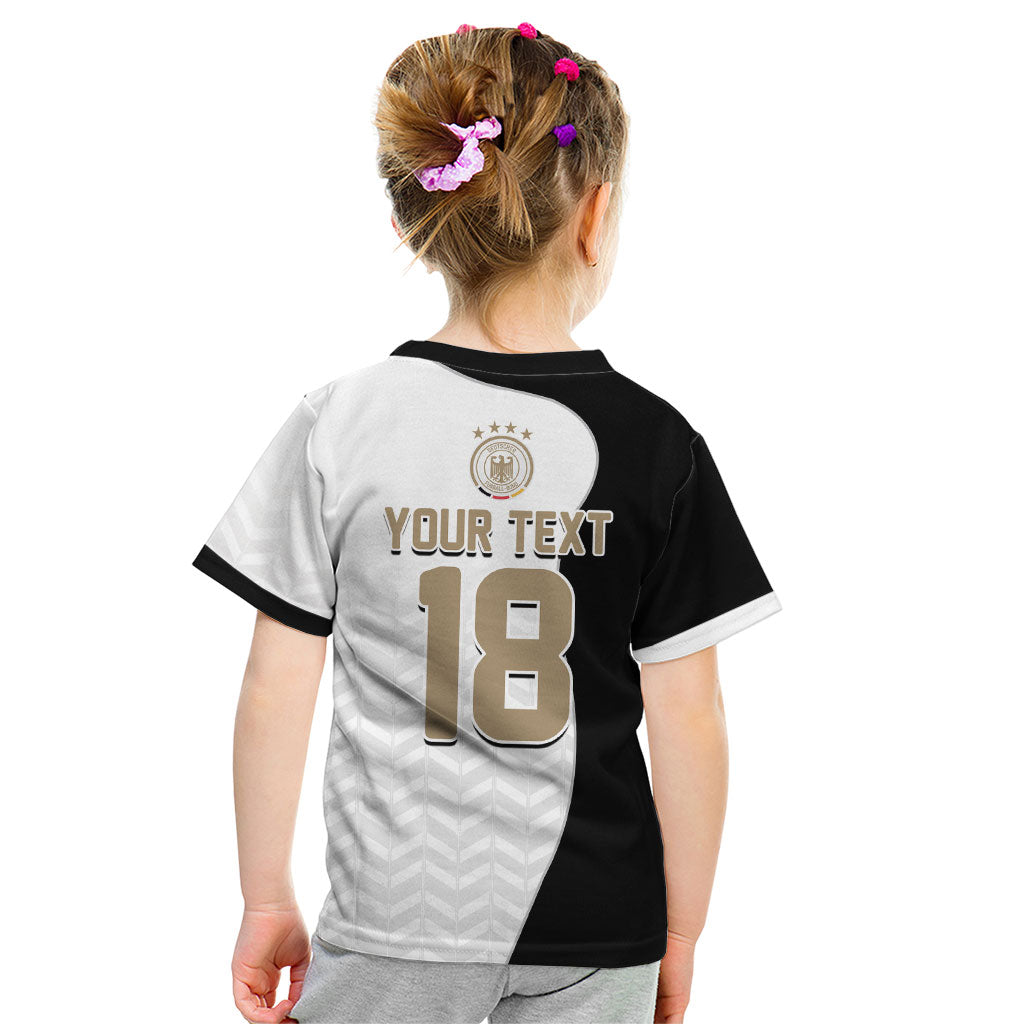 Custom Germany Football Kid T Shirt Black Eagle Glory 2026 Fan Edition