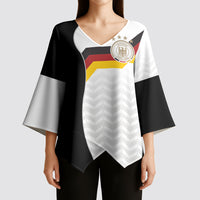 Custom Germany Football Kimono Sleeve Blouse Black Eagle Glory 2026 Fan Edition