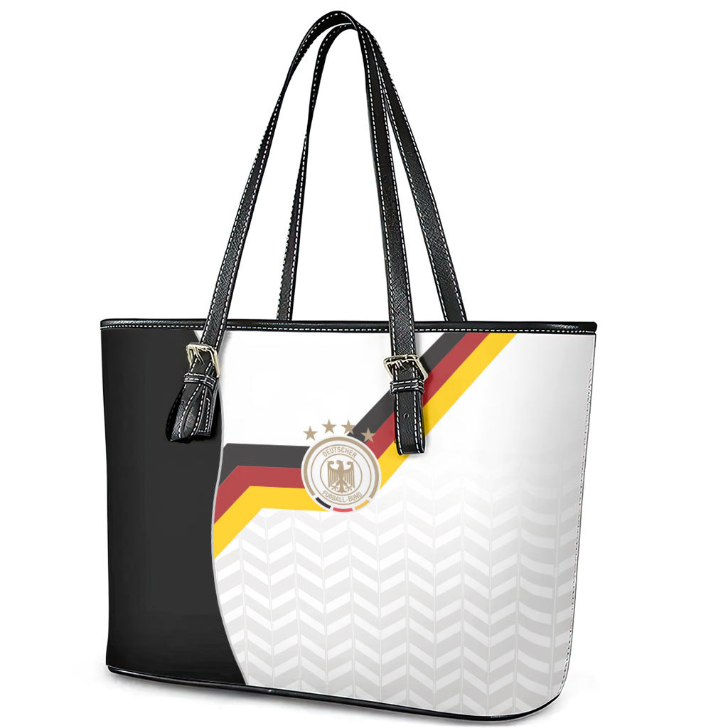 Germany Football Leather Tote Bag Black Eagle Glory 2026 Fan Edition