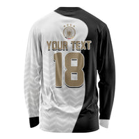 Custom Germany Football Long Sleeve Shirt Black Eagle Glory 2026 Fan Edition