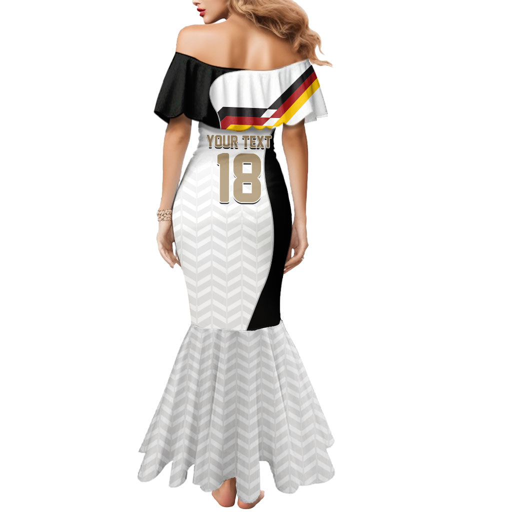 Custom Germany Football Mermaid Dress Black Eagle Glory 2026 Fan Edition
