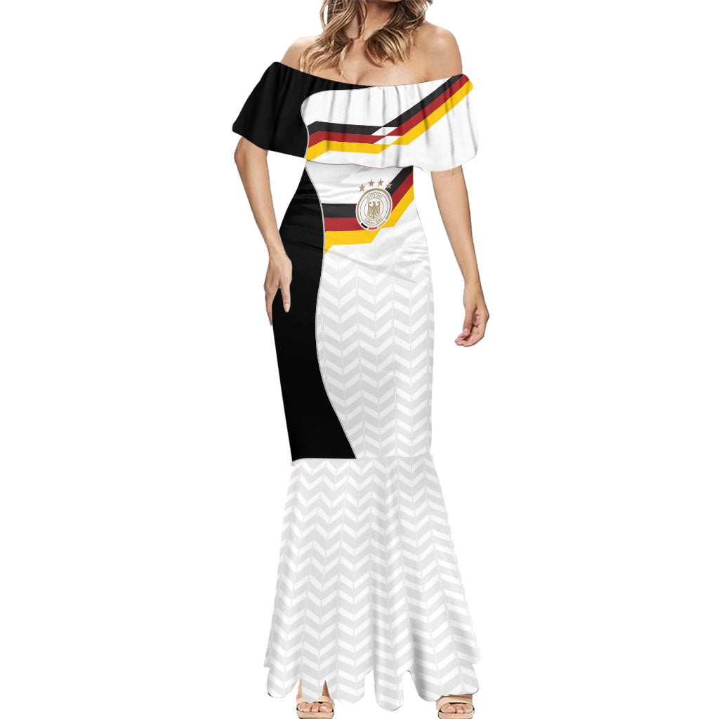 Custom Germany Football Mermaid Dress Black Eagle Glory 2026 Fan Edition