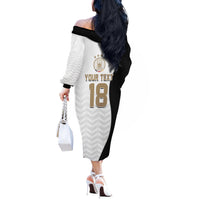 Custom Germany Football Off The Shoulder Long Sleeve Dress Black Eagle Glory 2026 Fan Edition