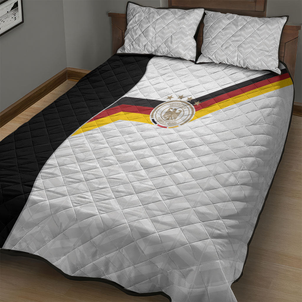 Germany Football Quilt Bed Set Black Eagle Glory 2026 Fan Edition