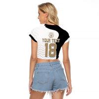 Custom Germany Football Raglan Cropped T Shirt Black Eagle Glory 2026 Fan Edition
