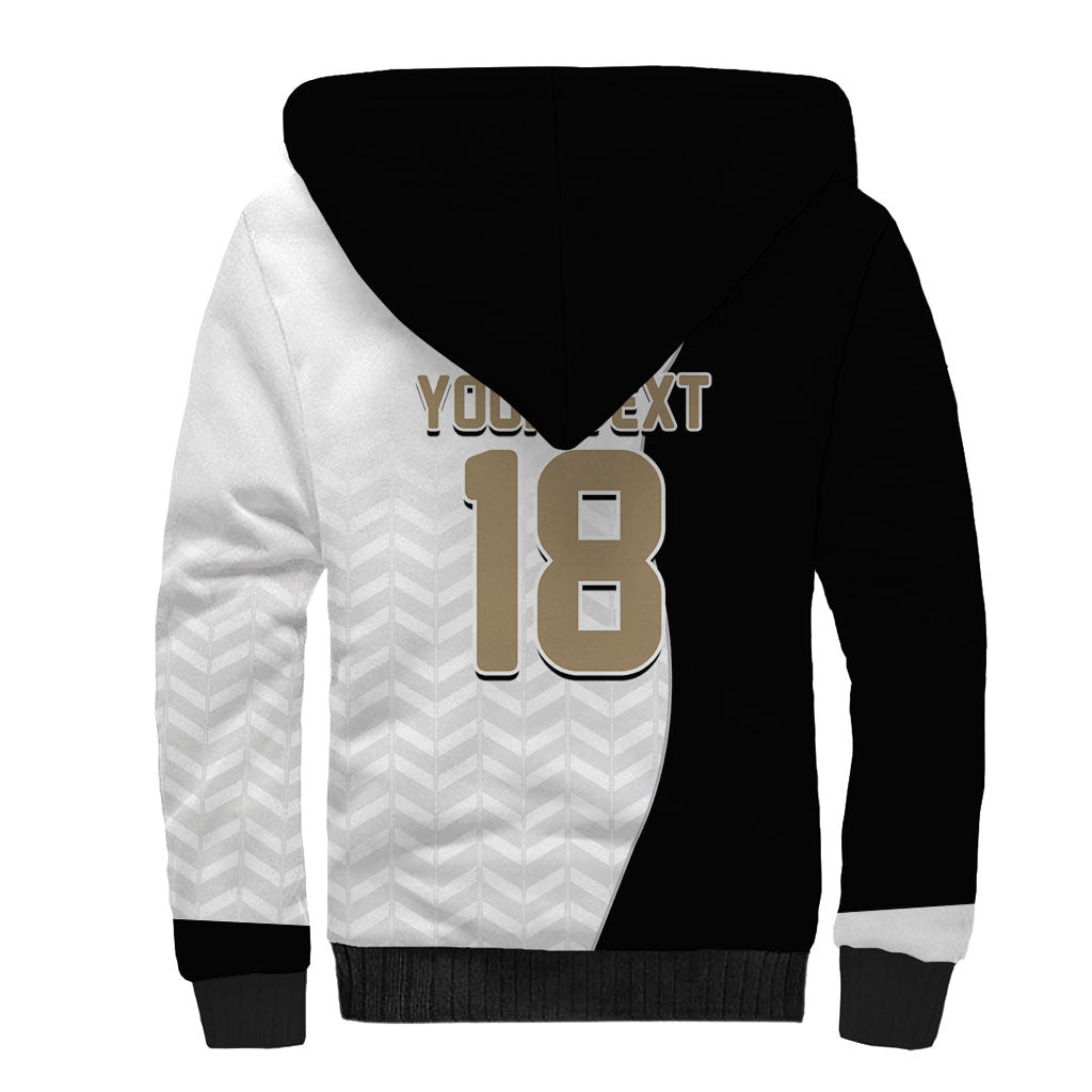 Custom Germany Football Sherpa Hoodie Black Eagle Glory 2026 Fan Edition