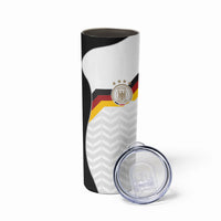 Custom Germany Football Skinny Tumbler Black Eagle Glory 2026 Fan Edition