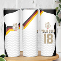 Custom Germany Football Skinny Tumbler Black Eagle Glory 2026 Fan Edition