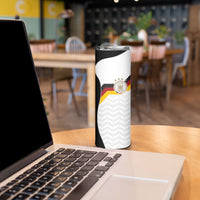 Custom Germany Football Skinny Tumbler Black Eagle Glory 2026 Fan Edition
