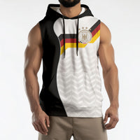 Custom Germany Football Sleeveless Hoodie Black Eagle Glory 2026 Fan Edition