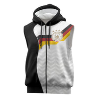 Custom Germany Football Sleeveless Zip Hoodie Black Eagle Glory 2026 Fan Edition