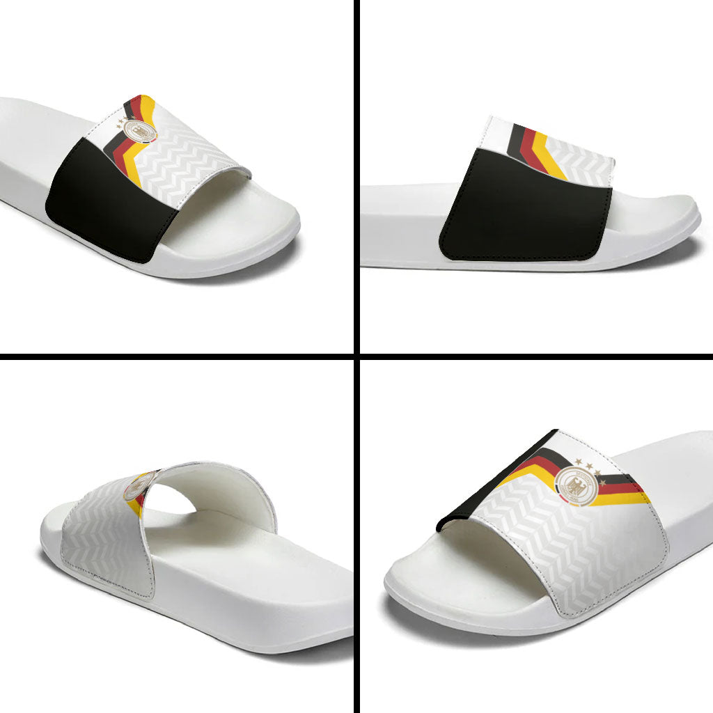 Germany Football Slide Sandals Black Eagle Glory 2026 Fan Edition