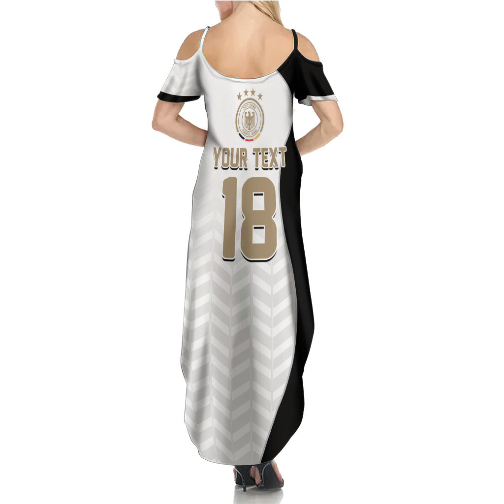Custom Germany Football Summer Maxi Dress Black Eagle Glory 2026 Fan Edition
