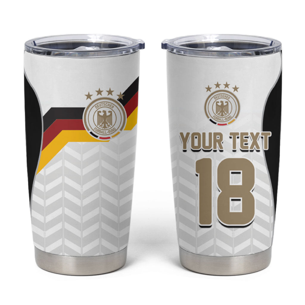Custom Germany Football Tumbler Cup Black Eagle Glory 2026 Fan Edition