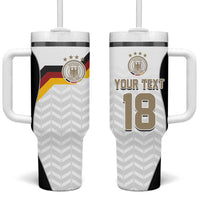 Custom Germany Football Tumbler With Handle Black Eagle Glory 2026 Fan Edition