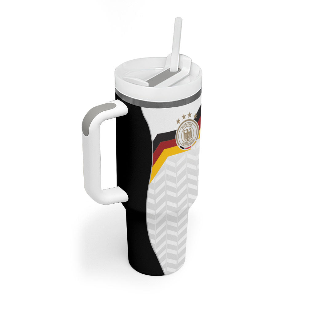 Custom Germany Football Tumbler With Handle Black Eagle Glory 2026 Fan Edition
