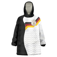 Custom Germany Football Wearable Blanket Hoodie Black Eagle Glory 2026 Fan Edition