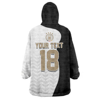 Custom Germany Football Wearable Blanket Hoodie Black Eagle Glory 2026 Fan Edition