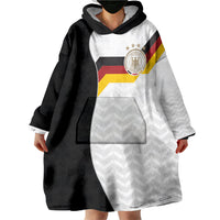 Custom Germany Football Wearable Blanket Hoodie Black Eagle Glory 2026 Fan Edition