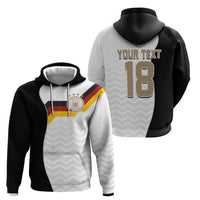 Custom Germany Football Zip Hoodie Black Eagle Glory 2026 Fan Edition