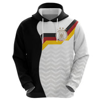 Custom Germany Football Zip Hoodie Black Eagle Glory 2026 Fan Edition