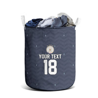 Custom Germany Football 2026 Laundry Basket Midnight Eagle Heritage
