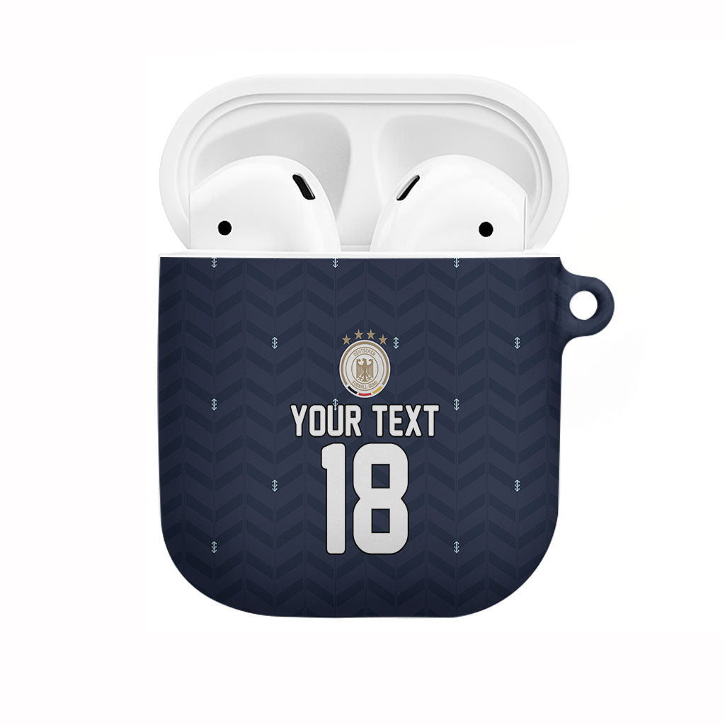 Custom Germany Football 2026 AirPods Case Midnight Eagle Heritage