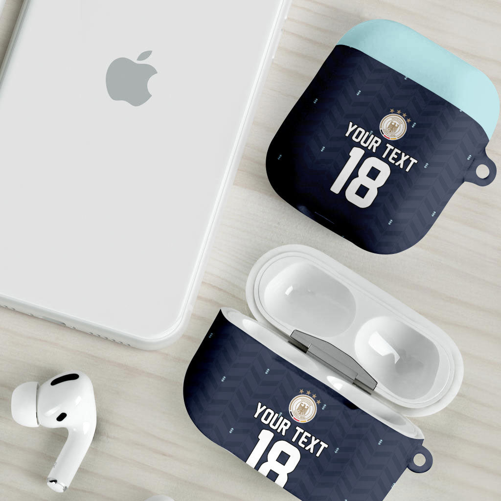 Custom Germany Football 2026 AirPods Case Midnight Eagle Heritage