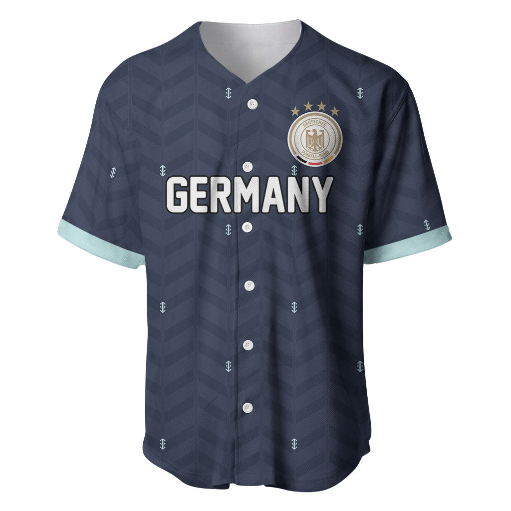 Custom Germany Football 2026 Baseball Jersey Midnight Eagle Heritage