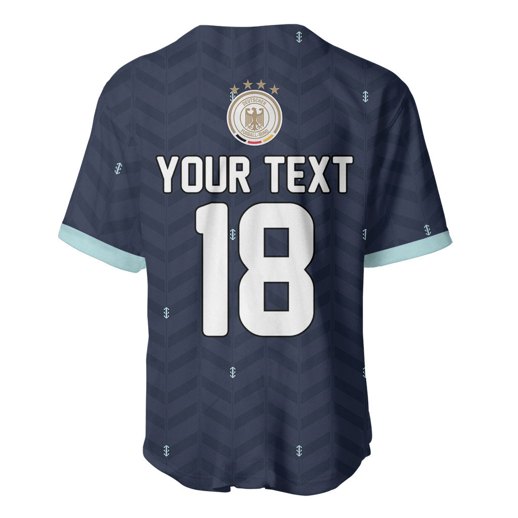 Custom Germany Football 2026 Baseball Jersey Midnight Eagle Heritage