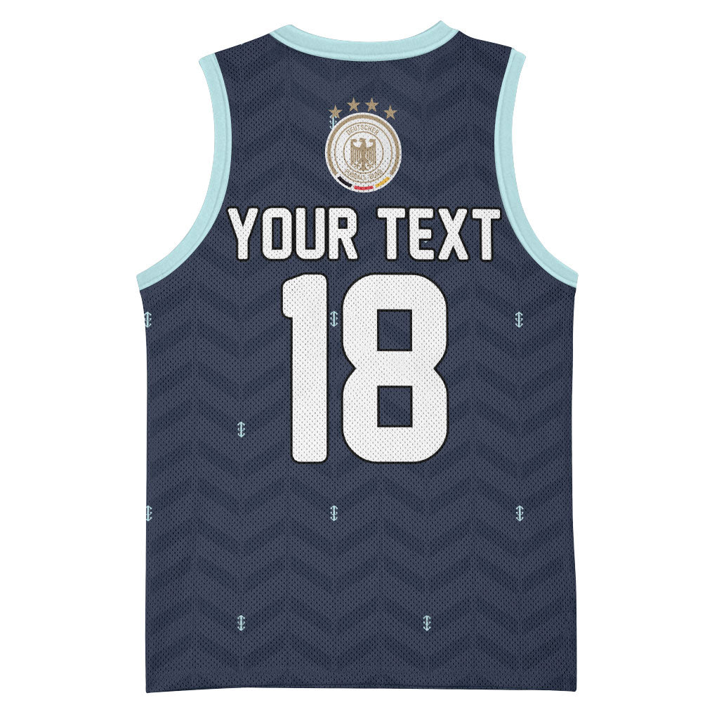 Custom Germany Football 2026 Basketball Jersey Midnight Eagle Heritage
