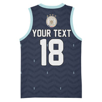 Custom Germany Football 2026 Basketball Jersey Midnight Eagle Heritage