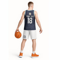 Custom Germany Football 2026 Basketball Jersey Midnight Eagle Heritage