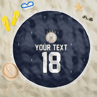 Custom Germany Football 2026 Beach Blanket Midnight Eagle Heritage