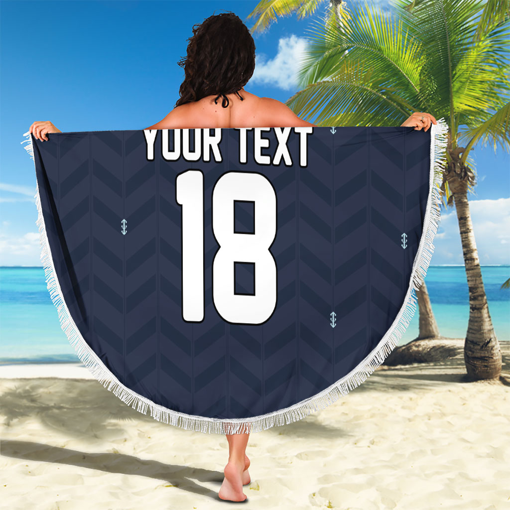 Custom Germany Football 2026 Beach Blanket Midnight Eagle Heritage