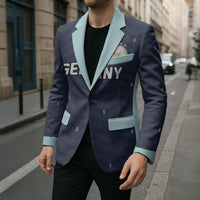 Custom Germany Football 2026 Blazer Midnight Eagle Heritage