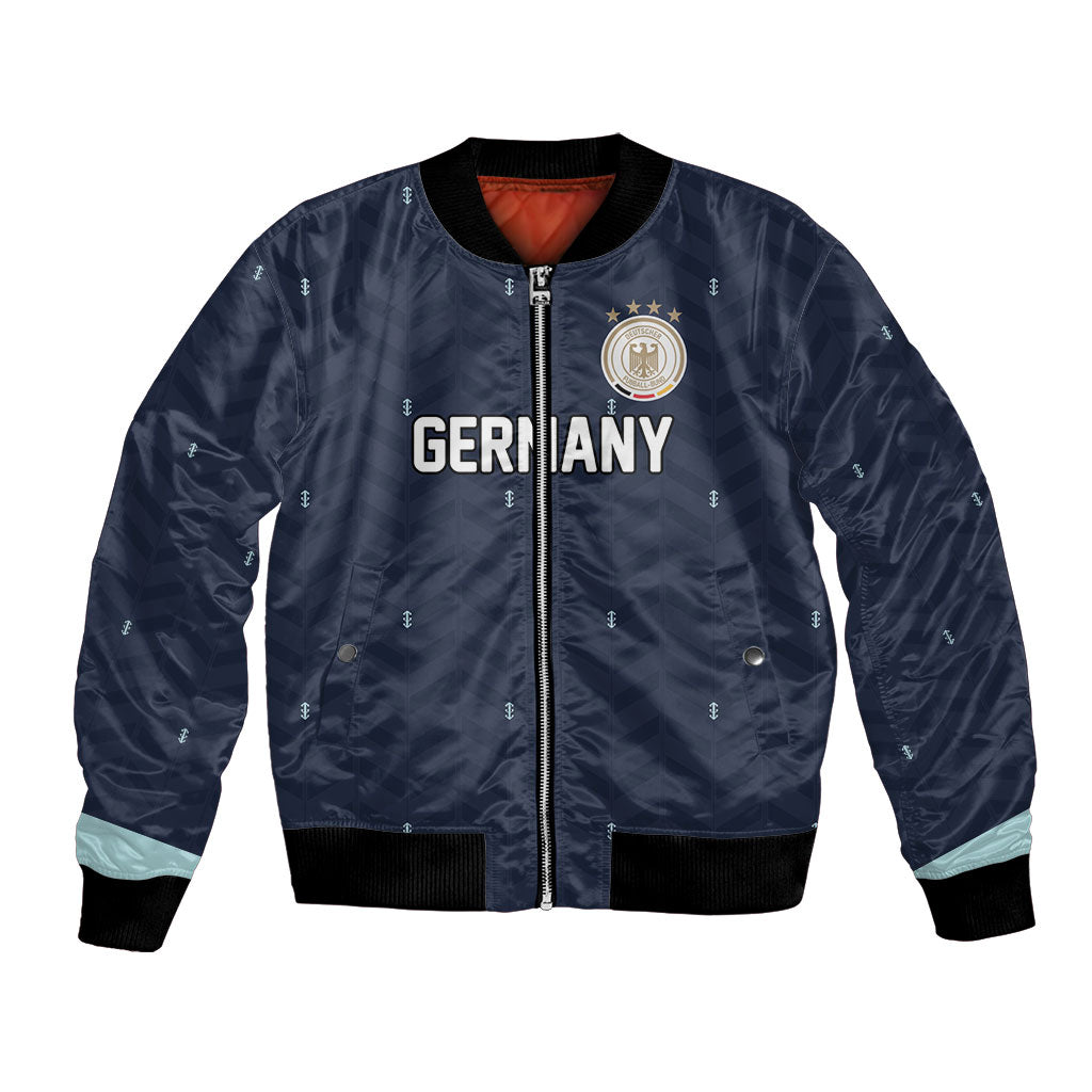 Custom Germany Football 2026 Bomber Jacket Midnight Eagle Heritage