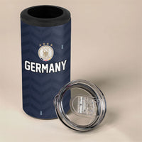 Custom Germany Football 2026 4 in 1 Can Cooler Tumbler Midnight Eagle Heritage
