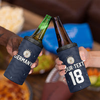 Custom Germany Football 2026 4 in 1 Can Cooler Tumbler Midnight Eagle Heritage