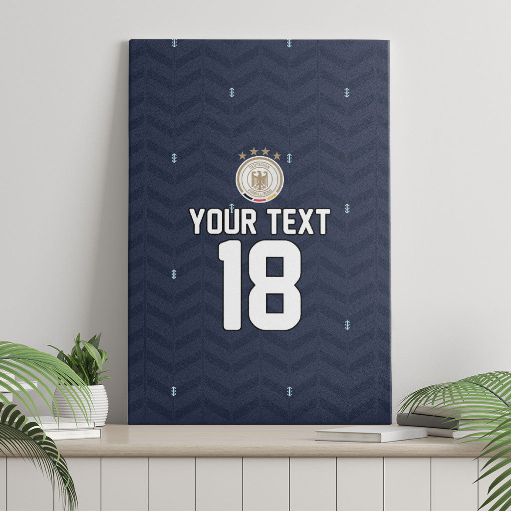 Custom Germany Football 2026 Canvas Wall Art Midnight Eagle Heritage